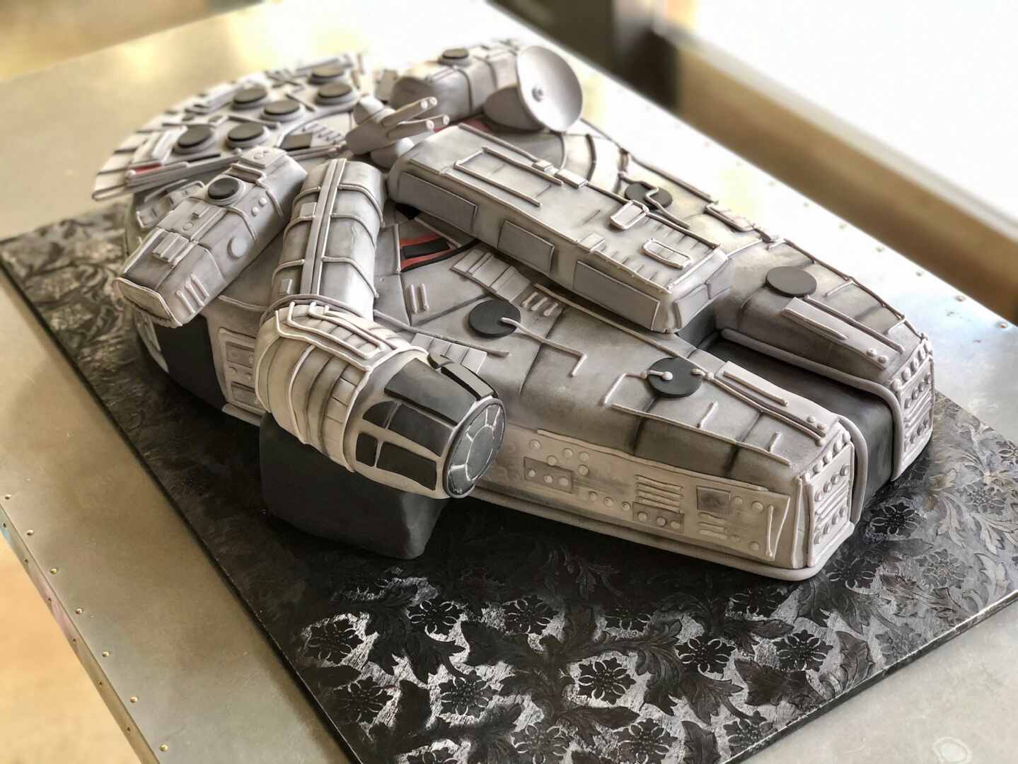 3d Millennium Falcon Cake